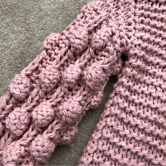 Pink Chunky Knit Sweater - Picture 3 of 5